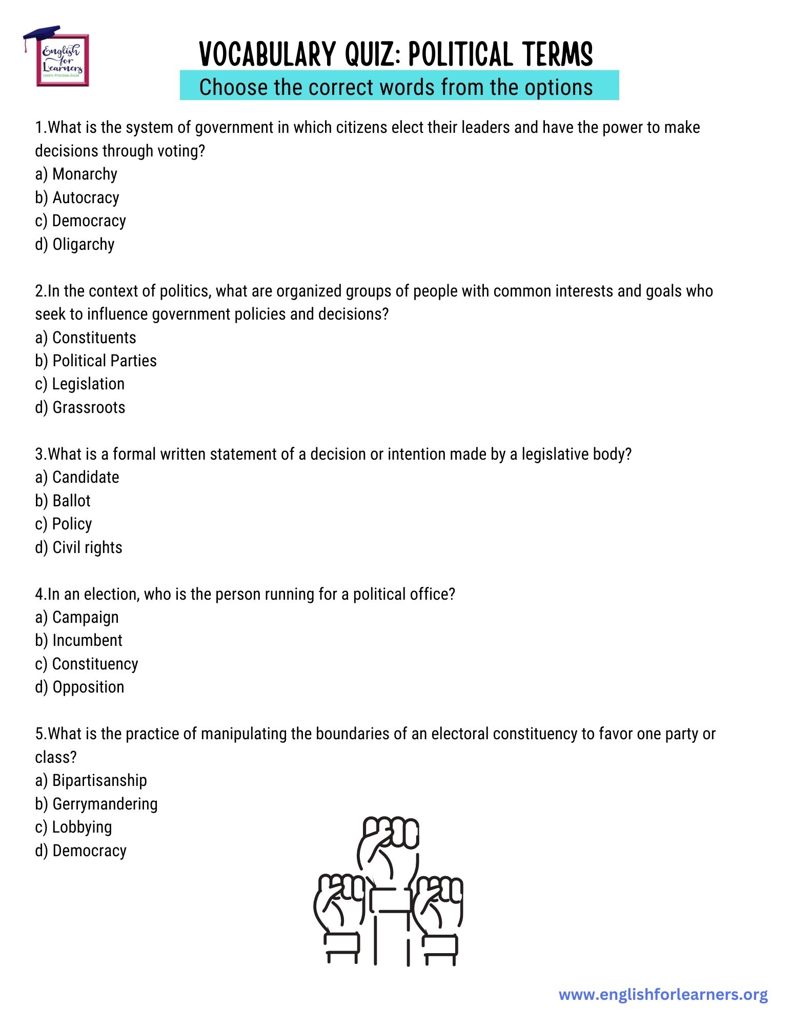 words related to politics, political vocabulary, word bank politics