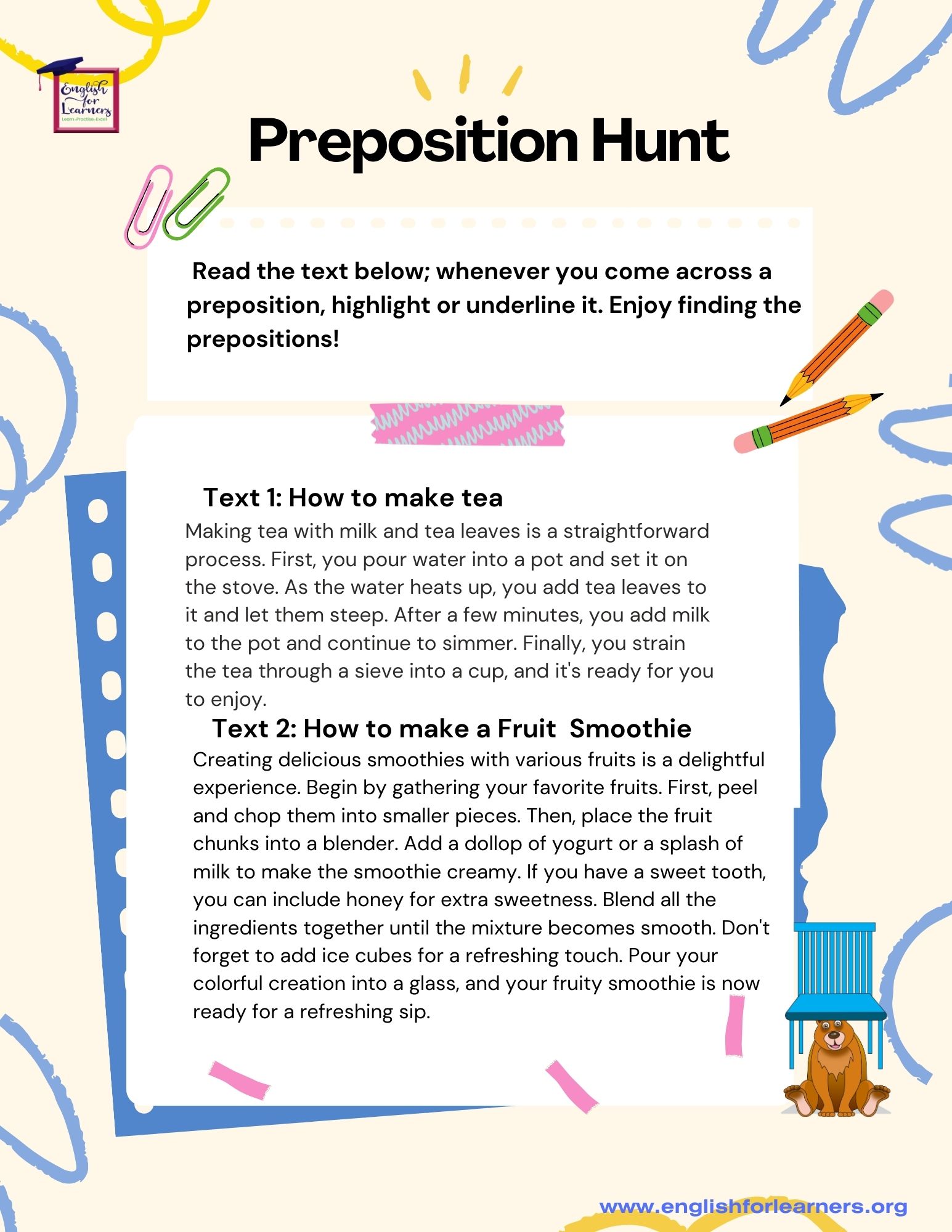 preposition quiz, find the preposition worksheet, preposition worksheet, preposition hunt
